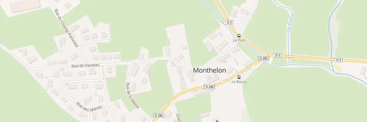 Plan du 7 Rue de la Cure à Monthelon