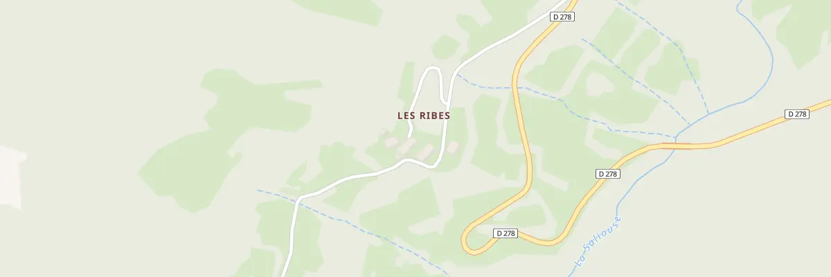 Plan du 5175 Les Ribes à Borée