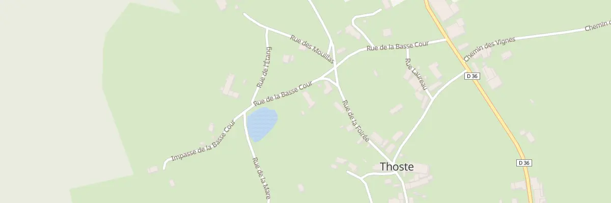 Plan du 3 Rue de la Basse Cour à Thoste