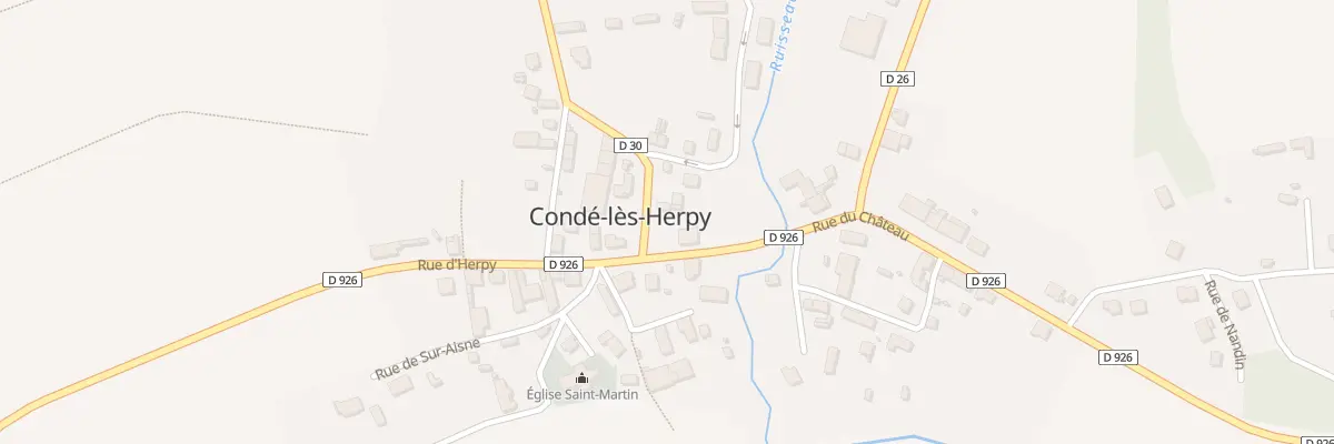 Plan du 1 Rue de Banogne à Condé-lès-Herpy