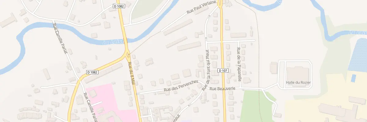 Plan du 2 Rue des Pervenches à Feurs