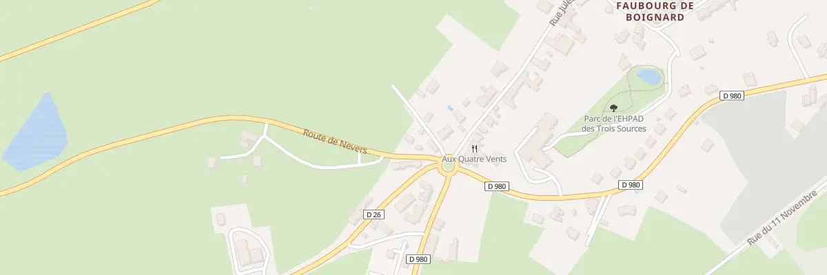 Plan du 4 Rte de Nevers à Saulieu