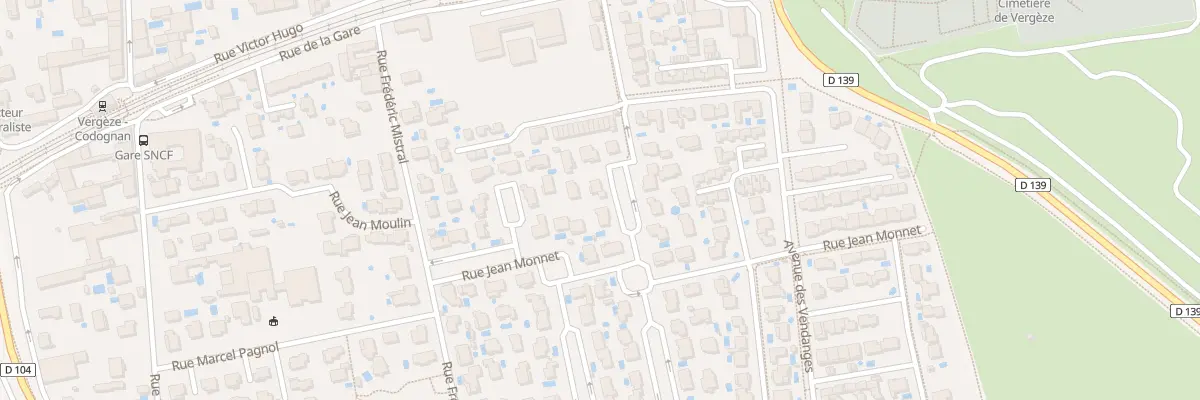 Plan du 70 Rue du Docteur Perrier à Vergèze