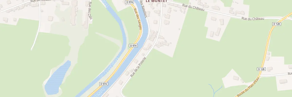 Plan du 14 Rue de la Poterie à Palinges