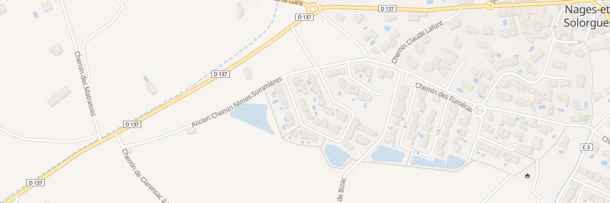 Plan du 258 Rue du Coucou Geai à Nages-et-Solorgues