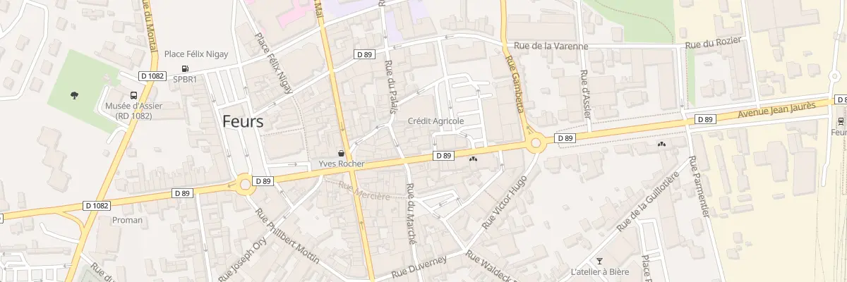 Plan du 1A Rue de l’Abbé Perrin à Feurs