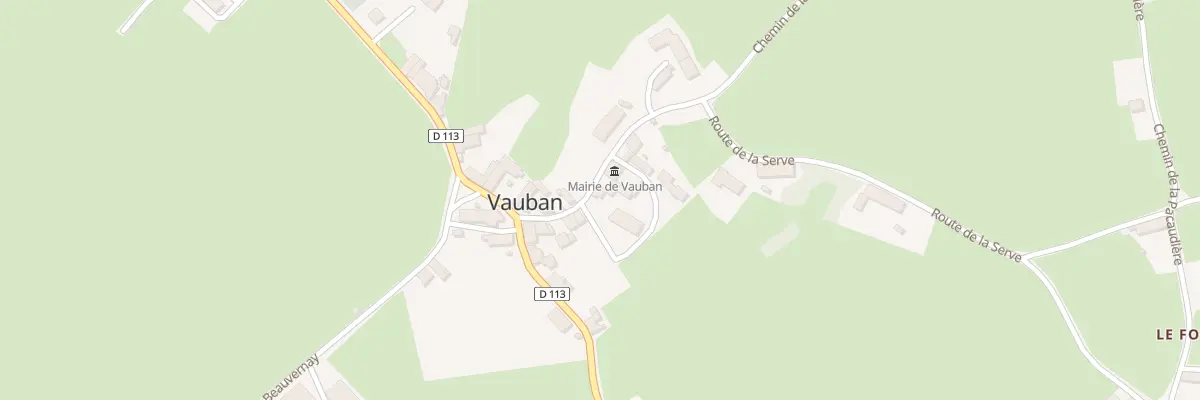 Plan du 64 Rte de la Serve à Vauban