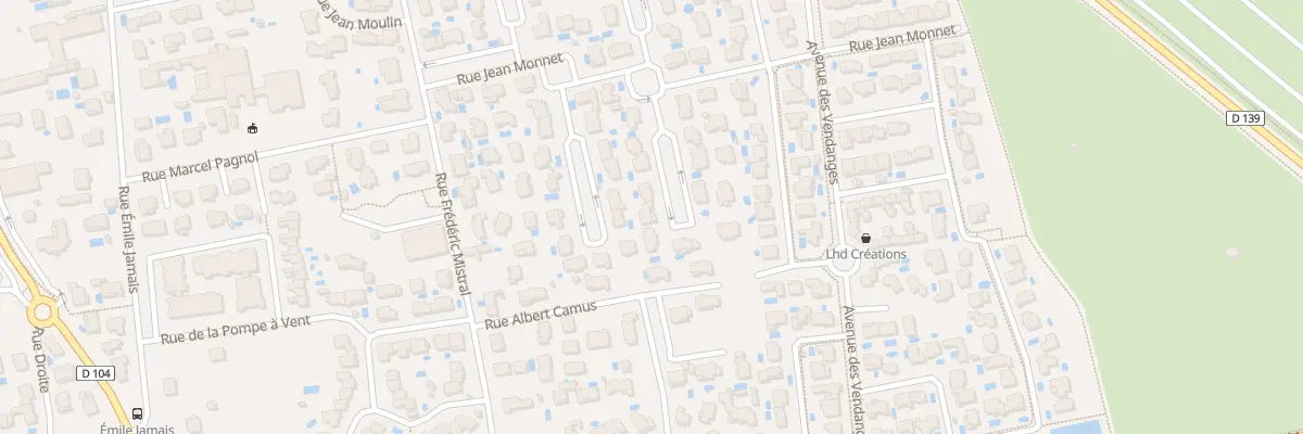 Plan du 5999 Rue du Docteur Perrier à Vergèze