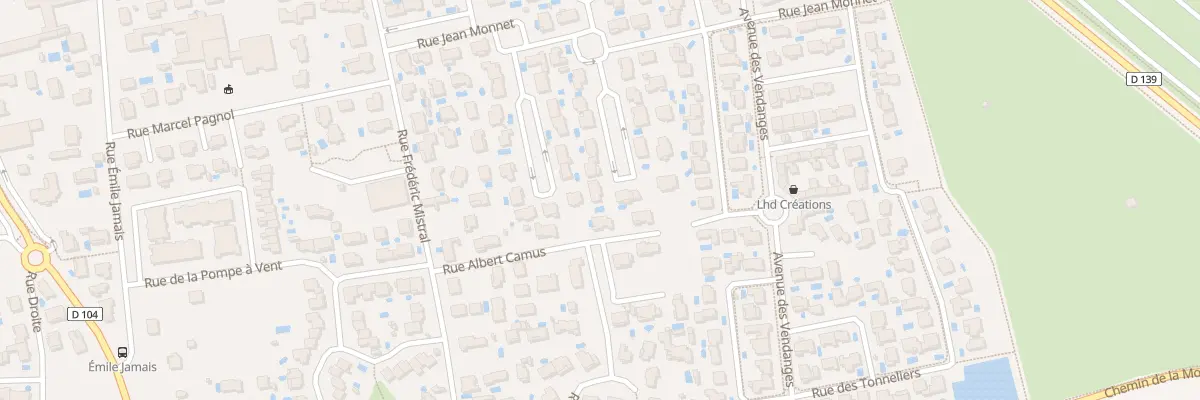 Plan du 264 Rue du Docteur Perrier à Vergèze