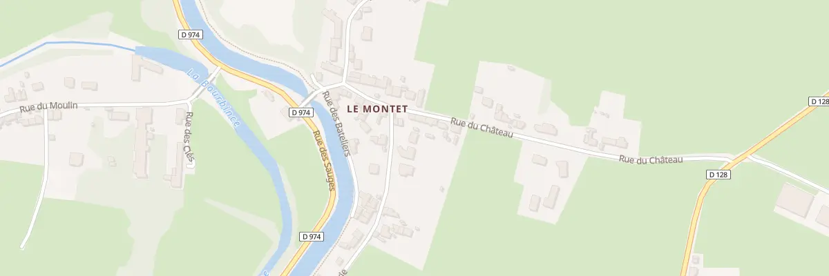 Plan du 1 Rue de la Poterie à Palinges