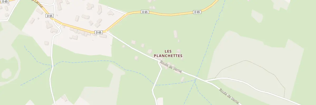 Plan du 187 Rte de Verne à Lapte