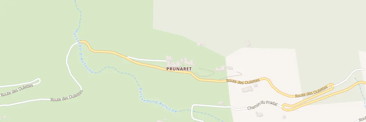 Plan du 5913 Prunaret à Burzet