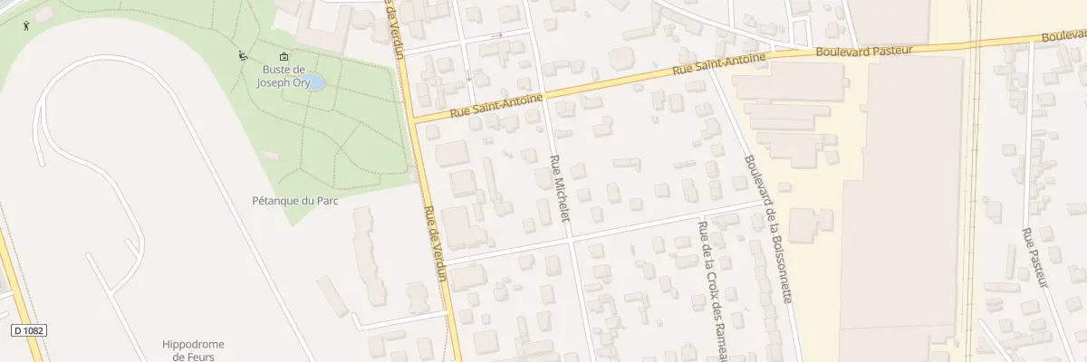 Plan du 10 Rue Michelet à Feurs