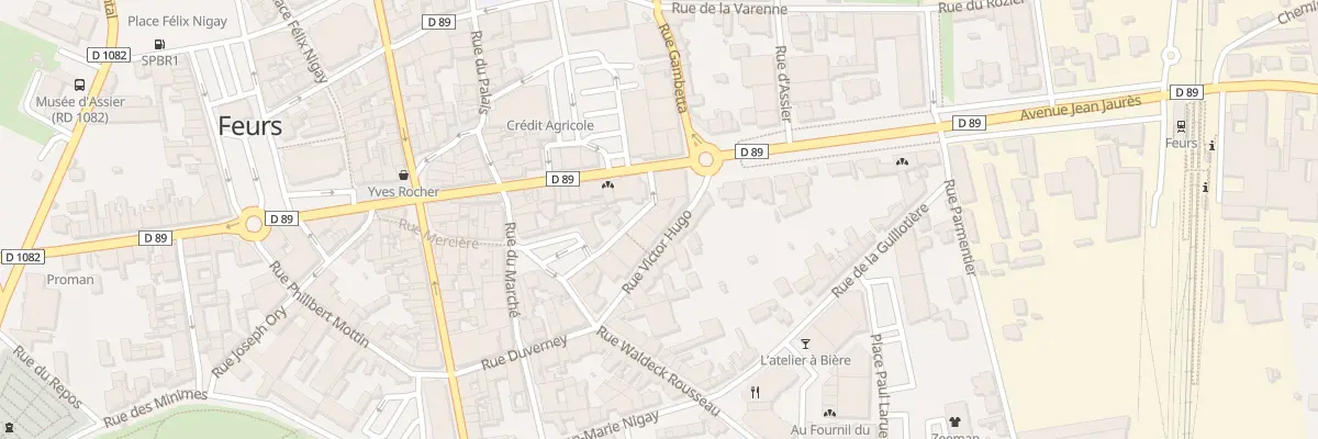 Plan du 4 Rue des Remparts à Feurs