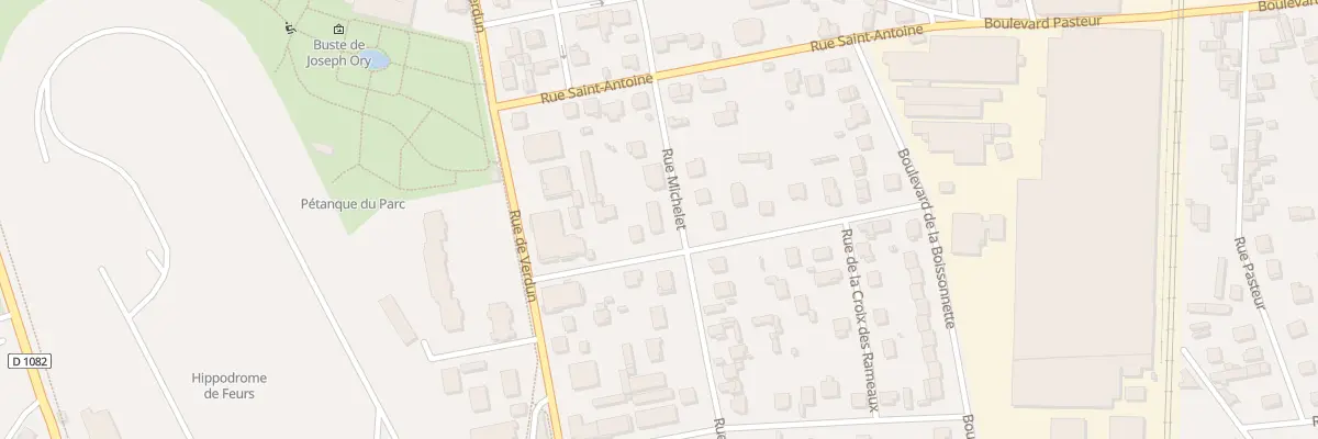 Plan du 12 Rue Michelet à Feurs