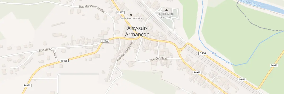 Plan du 1 Rue Marthe Saillard à Aisy-sur-Armançon