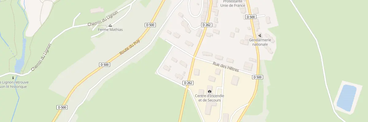 Plan du 1 Rue de Lestrat à Fay-sur-Lignon
