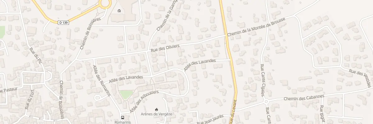 Plan du 55 All des Lavandes à Vergèze