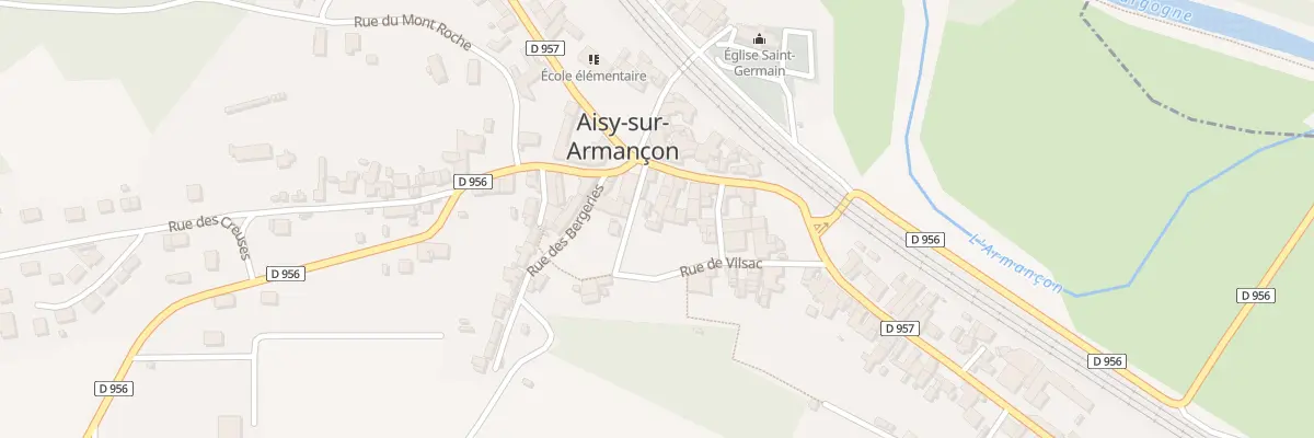 Plan du 1 Rue Marthe Saillard à Aisy-sur-Armançon