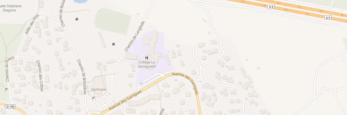 Plan du 258 Av des Garrigues à Vergèze