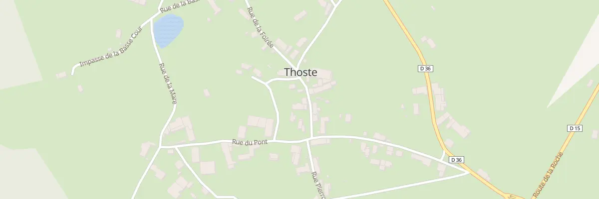 Plan du 5 Rue de l’Eglise à Thoste
