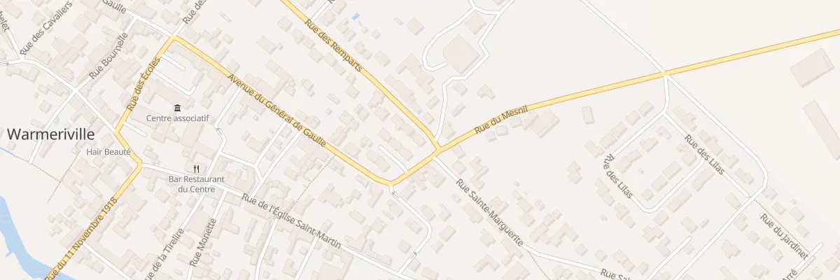 Plan du 30 Rue des Remparts à Warmeriville