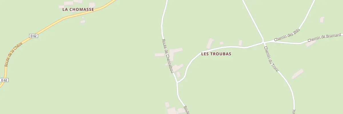 Plan du 298 Che de la Traverse à Mazet-Saint-Voy