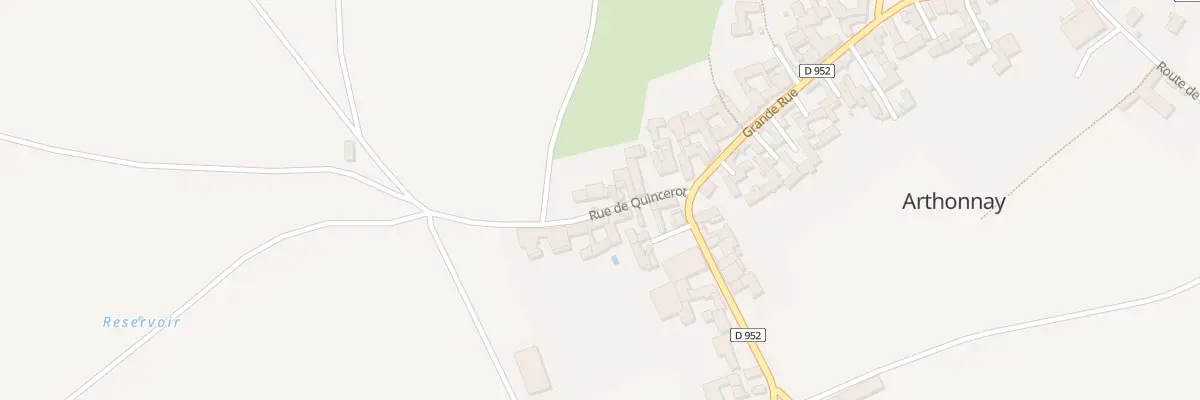 Plan du 12 Rue de Quincerot à Arthonnay