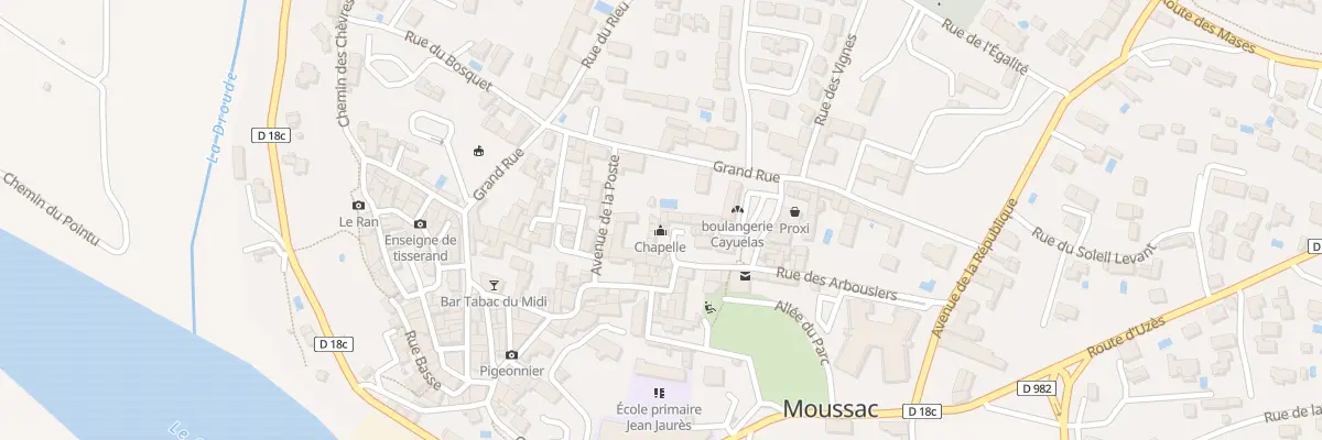 Plan du 5300 Le Village à Moussac