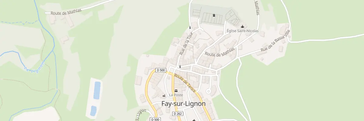 Plan du 4 Rue de la Tour à Fay-sur-Lignon