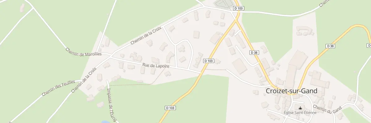 Plan du 25 Rue des Erables à Croizet-sur-Gand