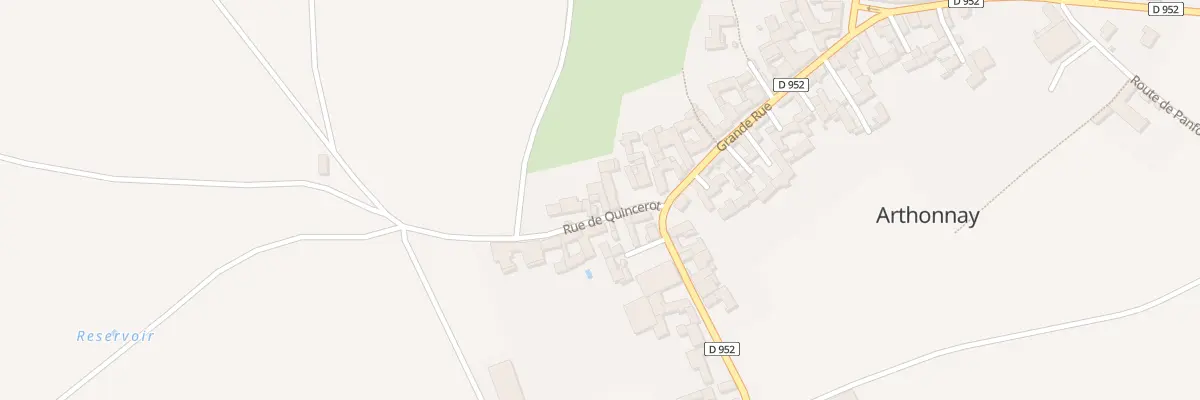 Plan du 8 Rue de Quincerot à Arthonnay