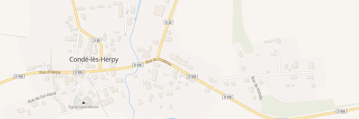 Plan du 10 Rue de Chateau à Condé-lès-Herpy