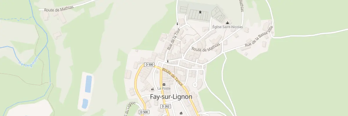 Plan du 5 Rue de l’Église Saint-nicolas à Fay-sur-Lignon