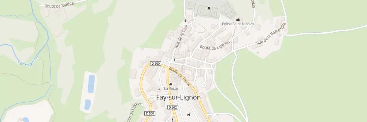 Plan du 8 Rue de la Grenette à Fay-sur-Lignon