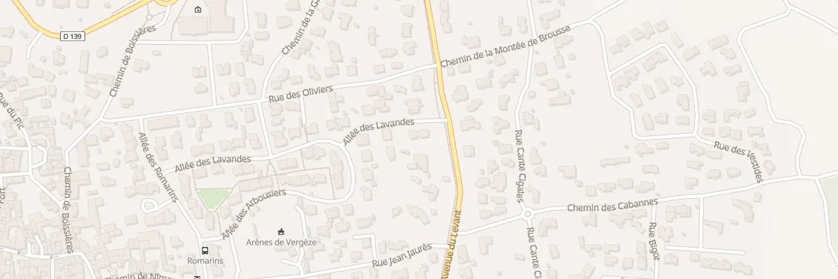 Plan du 393 Av du Levant à Vergèze