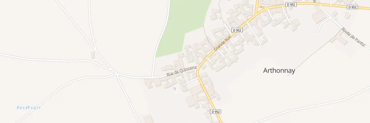 Plan du 6 Rue de Quincerot à Arthonnay