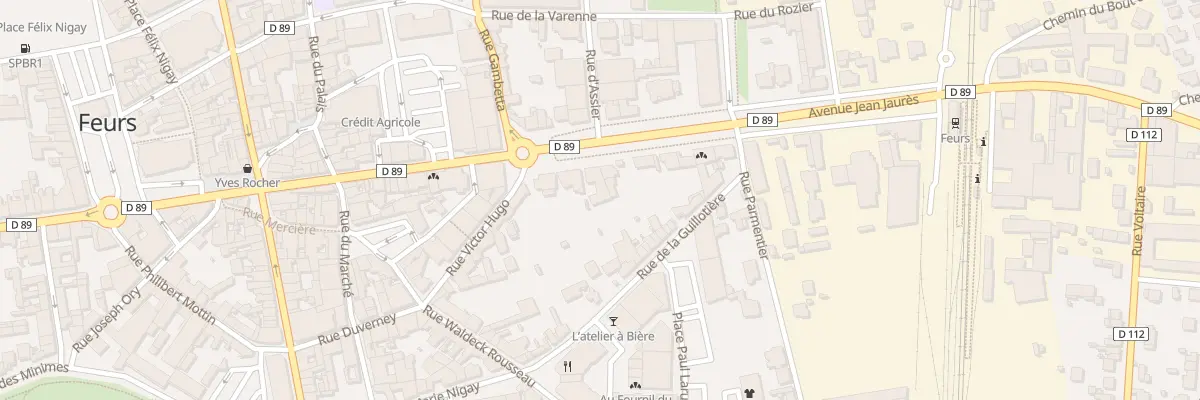 Plan du 6 Av Jean Jaurès à Feurs