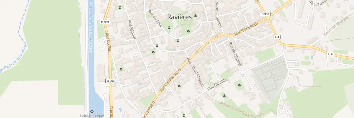 Plan du 30 Rue Camille Rizier à Ravières