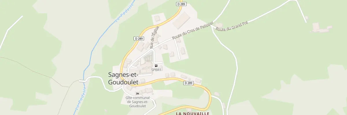 Plan du 5161 Les Sagnes à Sagnes-et-Goudoulet