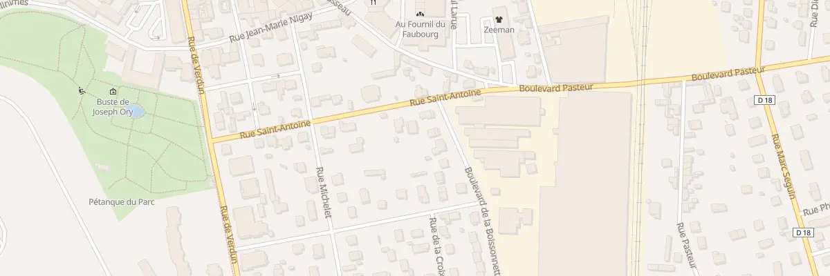 Plan du 22 Rue Saint-antoine à Feurs