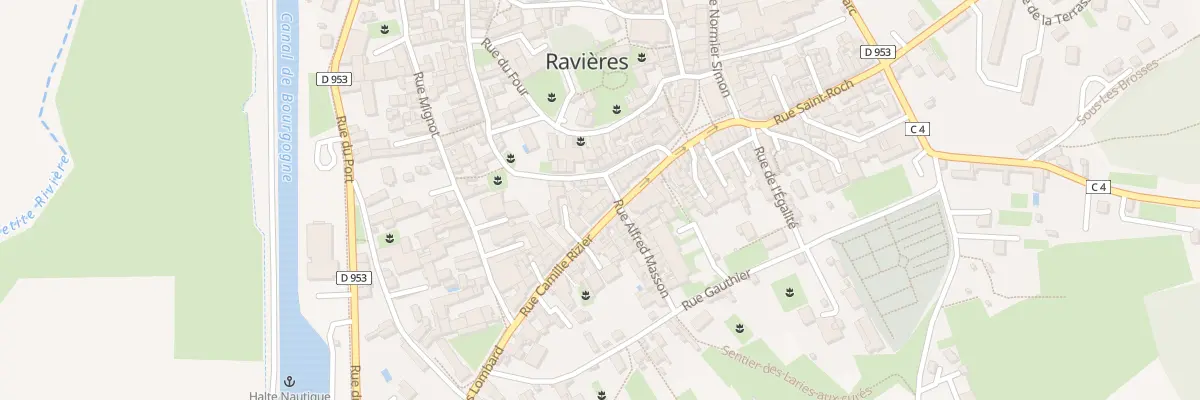 Plan du 22 Rue Camille Rizier à Ravières