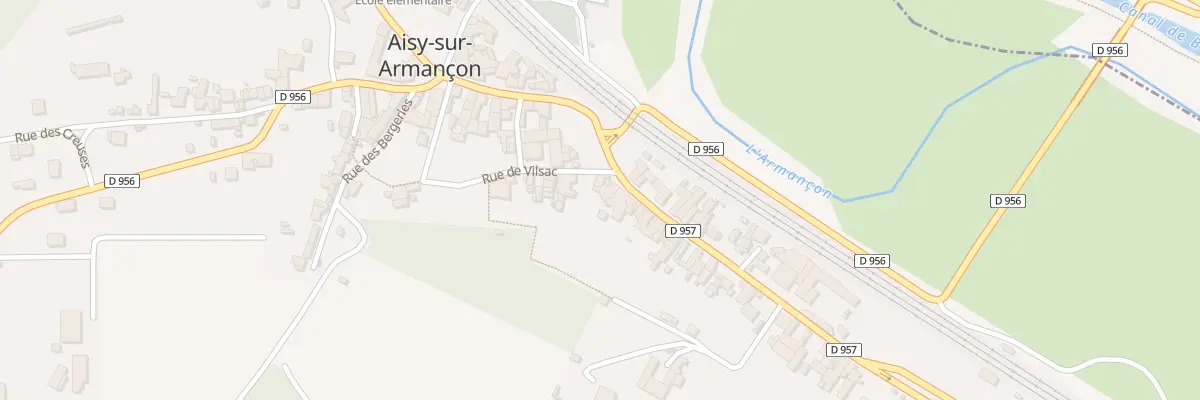 Plan du 11X Rue Marthe Saillard à Aisy-sur-Armançon