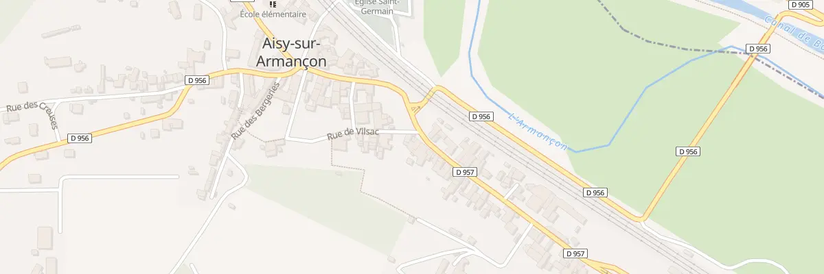 Plan du 9 Rue Marthe Saillard à Aisy-sur-Armançon
