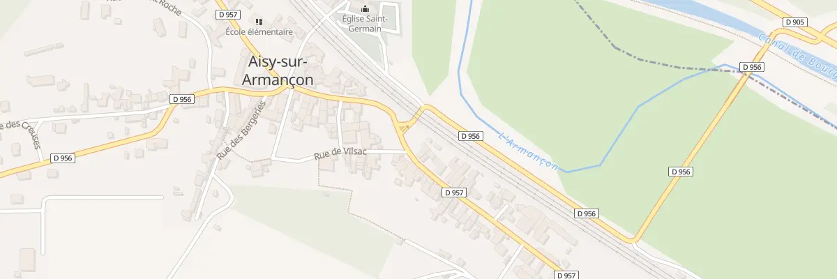Plan du 18X Rue Marthe Saillard à Aisy-sur-Armançon