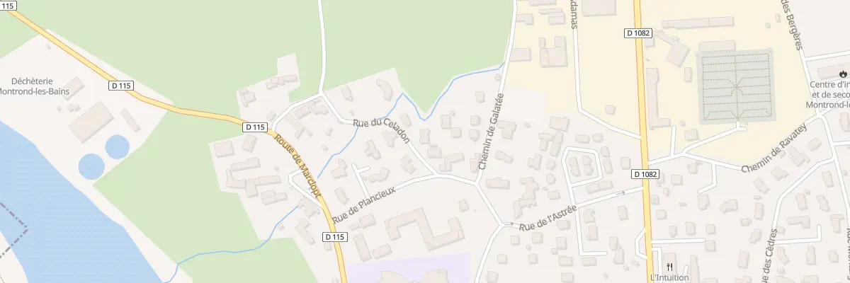 Plan du 54 Rue du Celadon à Montrond-les-Bains