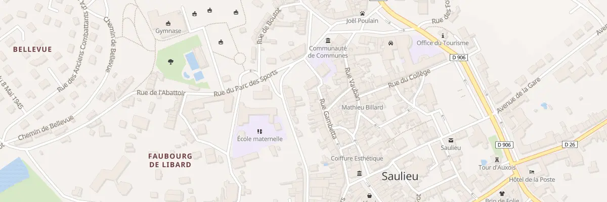 Plan du 31 Rue Gambetta à Saulieu