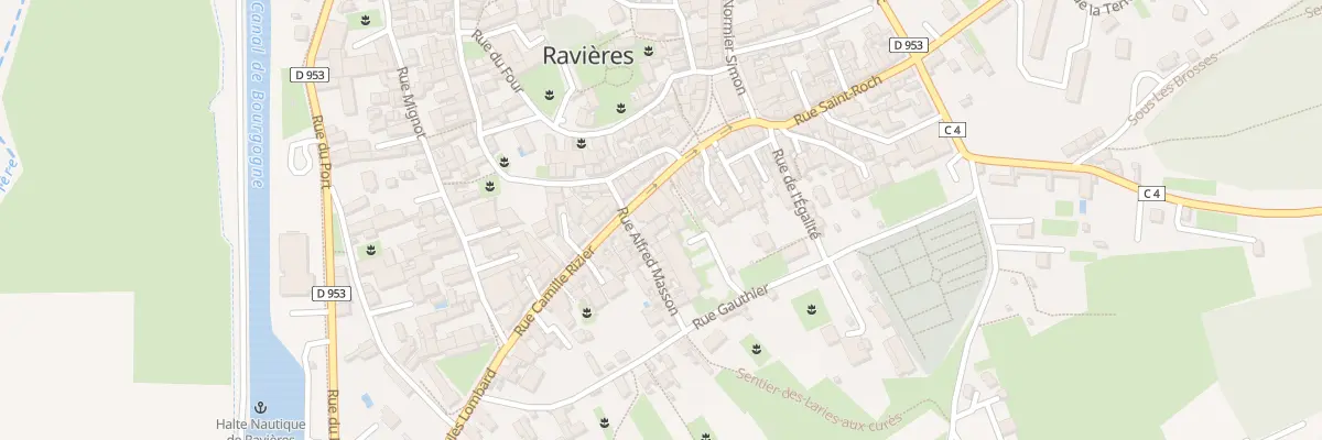 Plan du 9 Rue Camille Rizier à Ravières