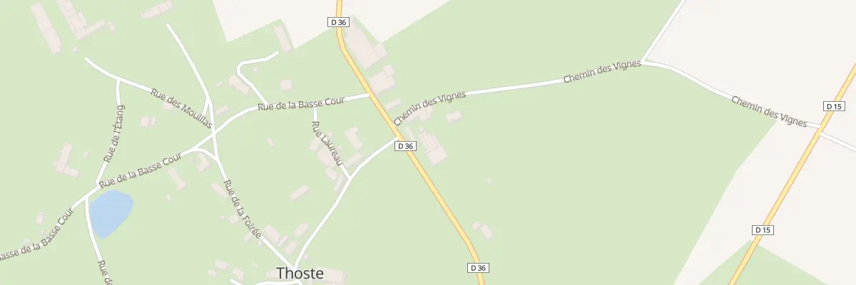 Plan du 14 Rte d’Epoisses à Thoste