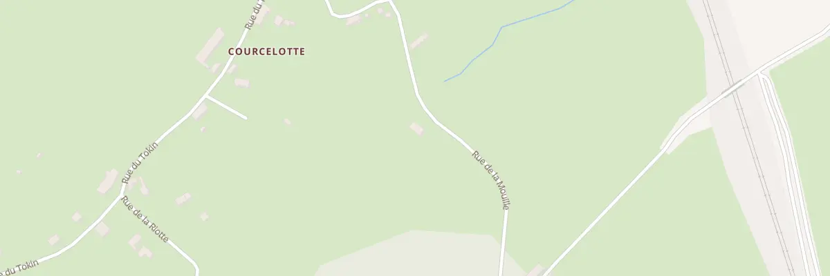 Plan de la Rue de la Mouille - Courcelott à Dompierre-en-Morvan